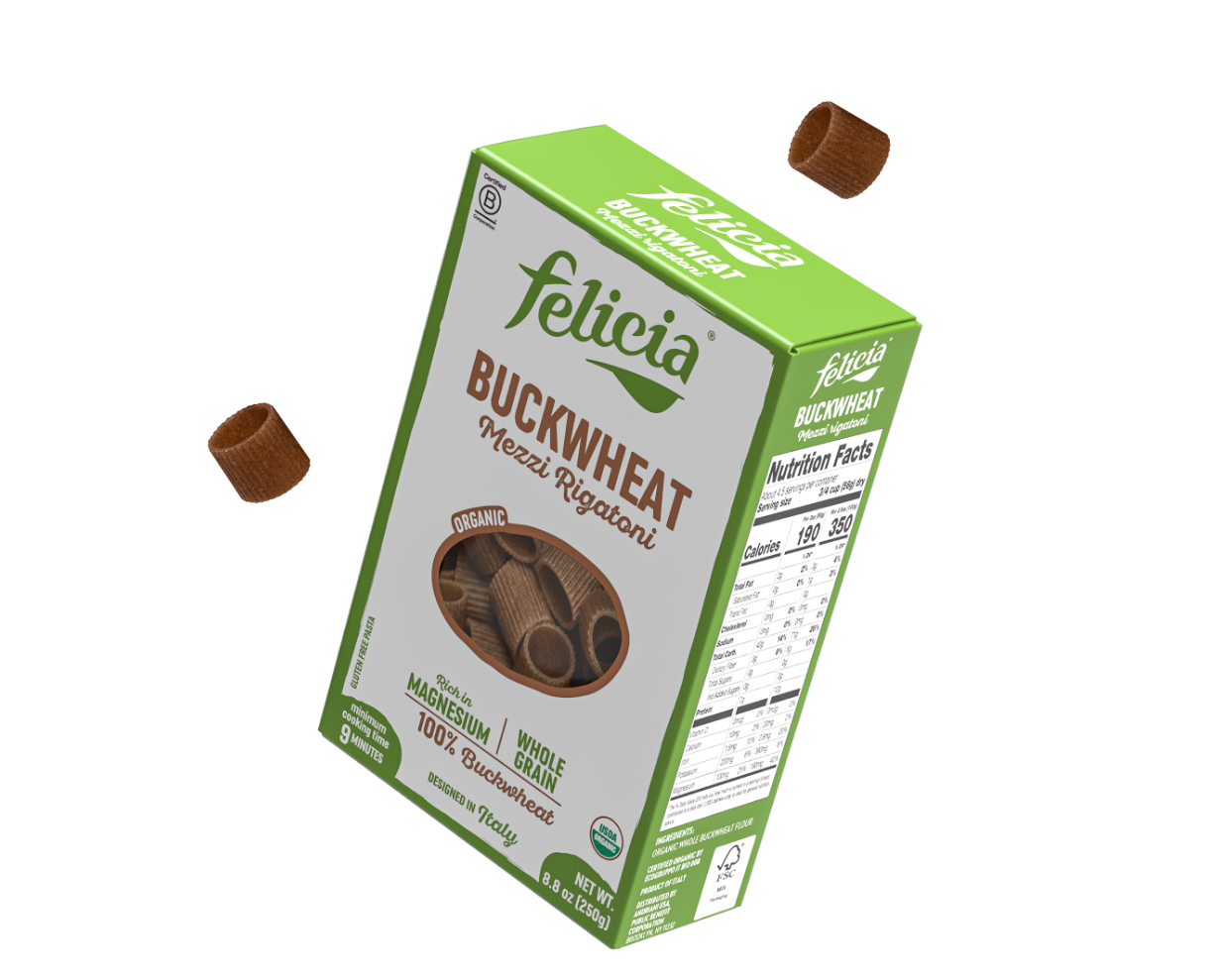 Buckwheat Mezzi Rigatoni