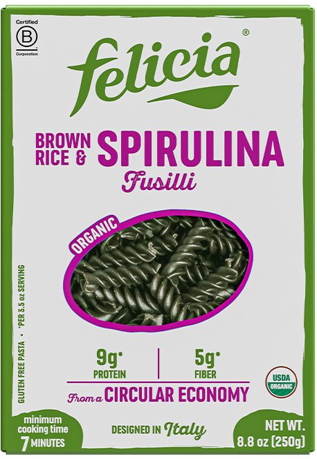 Brown Rice & Spirulina Fusilli