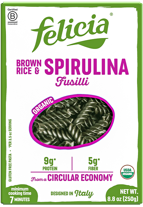 Brown Rice & Spirulina Fusilli